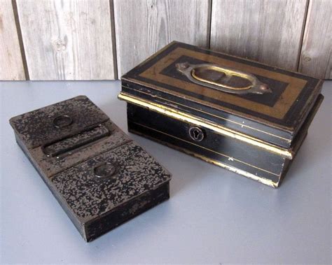 vintage metal cash box|cast iron money boxes antiques.